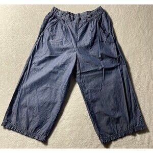 Veeko 100% Lyocell Ankle Pants Women’s Blue Elastic Waist